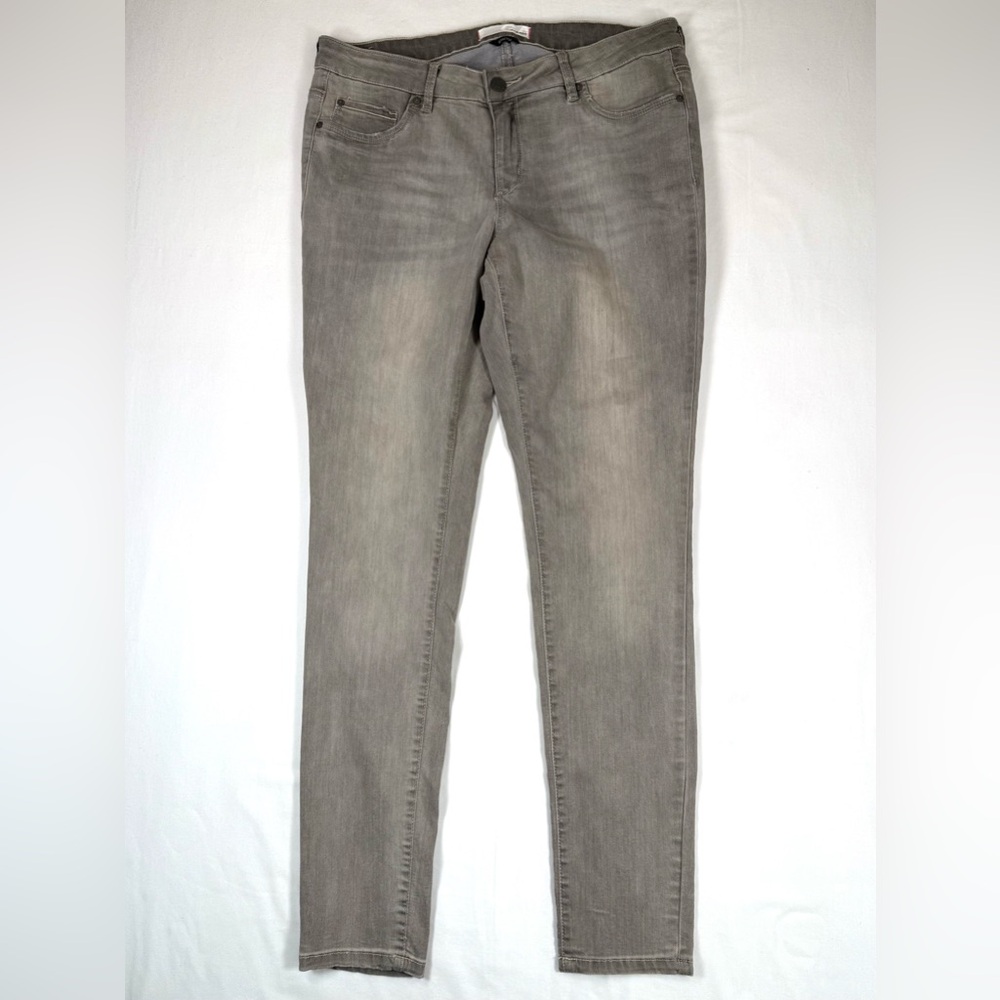 GARAGE Juniors Skinny Jeans Size 13 Faded Gray Wash Stretch Denim Y2K Vintage